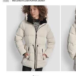 DKNY MID Length Puffer LARGE